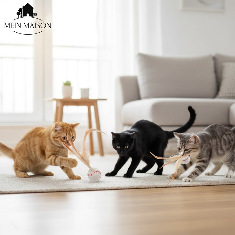 FeatherBounce – Spannender Spielspaß für energiegeladene Katzen!