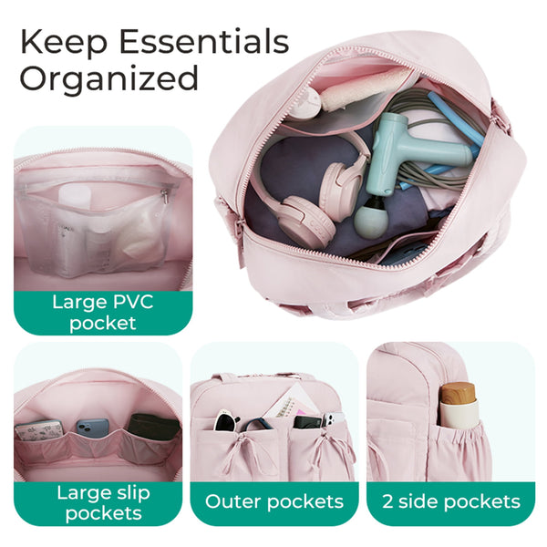 Urbanella Große Damen-Reisetasche mit Schultergurt | Stylische Handtasche & Umhängetasche für Alltag, Arbeit, Schule & Sport | Leichte Wochenendtasche mit viel Stauraum