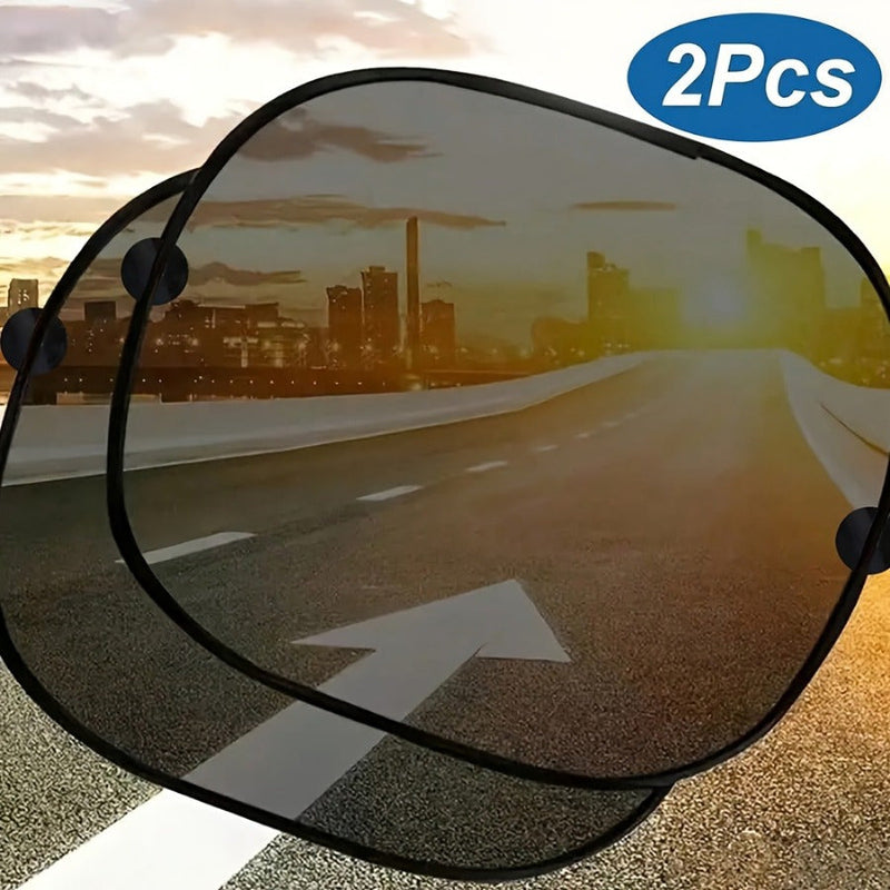 Auto-Sonnenschutz SolarisFix | 2er-Set für Heckscheiben | UV-Schutz & Hitzeschutz | Mit Saugnäpfen