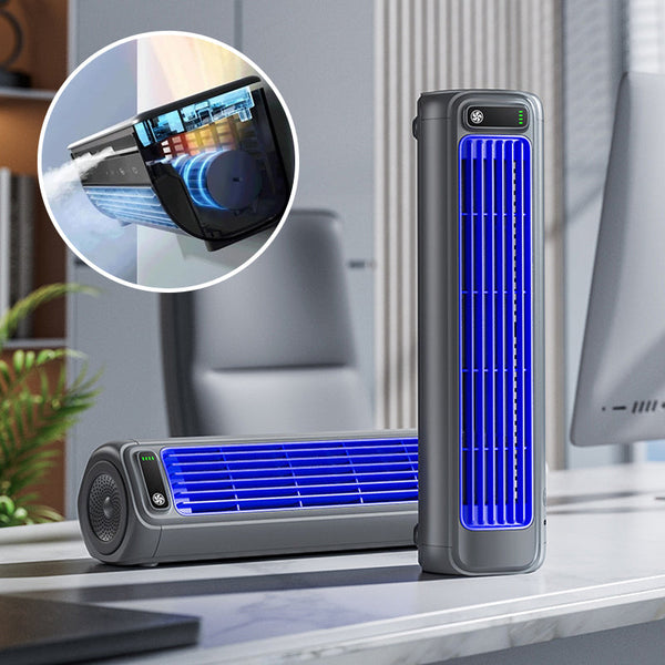 Coolira Mobiles Klimagerät | 3-in-1 Ventilator & Wandmontage | 12 Std Akku | Kompakt & Kabellos