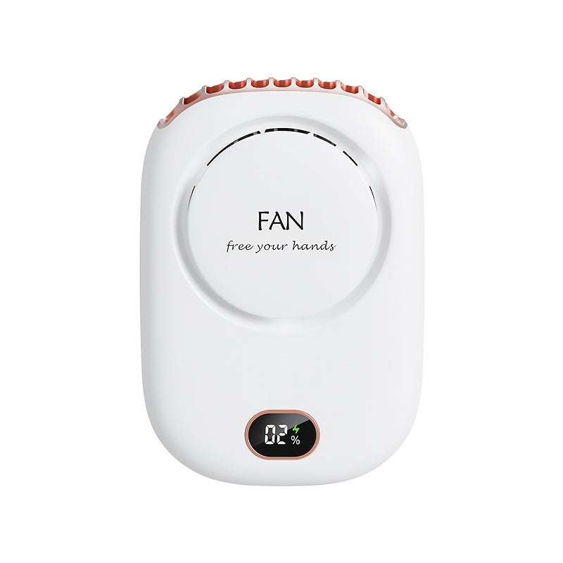 Tragbarer Nackenventilator BreezyLoop | USB-Aufladung | 3 Geschwindigkeiten | 2000 mAh Akku | Handsfree-Kühlung