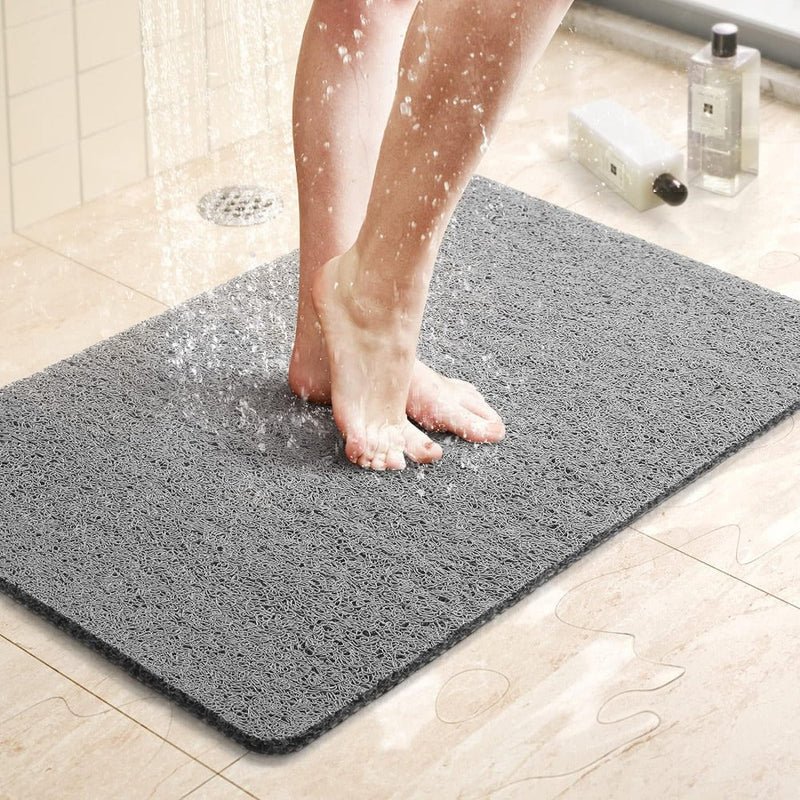 AquaGrip Duschmatte Rutschfest | Schnelltrocknend & Zuschneidbar | Hygienisches Drainage-Design