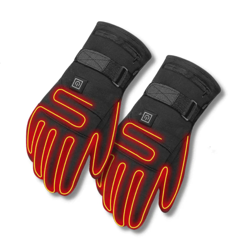 Beheizbare Handschuhe ThermoGrip | 3 Heizstufen | Touchscreen-fähig | Schwarz