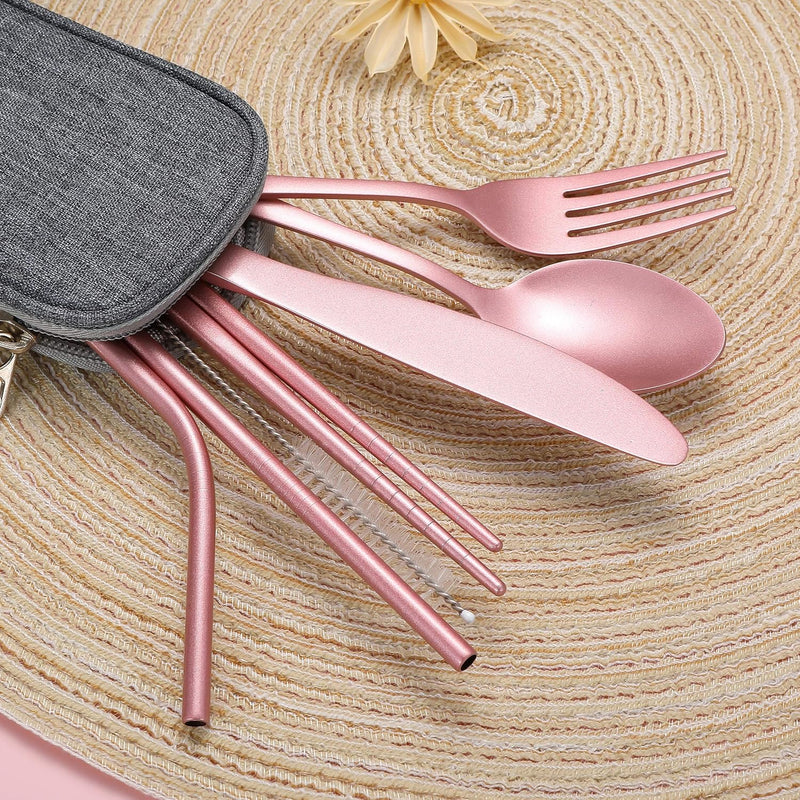 Besteckset GoCutlery | 4-teilig für unterwegs | Edelstahl & BPA-frei | Mit Transportetui