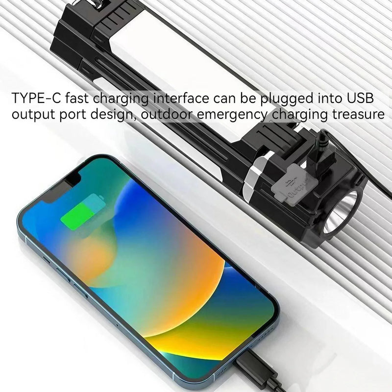 Campinglampe XyloBeam | Extra lange Akkulaufzeit | SOS-Funktion & Powerbank | Weißes LED-Licht