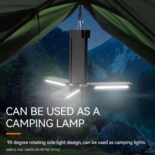 Campinglampe XyloBeam | Extra lange Akkulaufzeit | SOS-Funktion & Powerbank | Weißes LED-Licht
