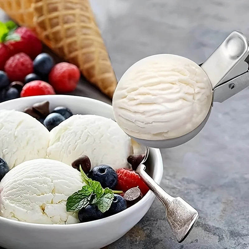 Scoopiva Eisportionierer Edelstahl | Robust & Spülmaschinenfest | Für kleine & große Kugeln | Glatter Griff