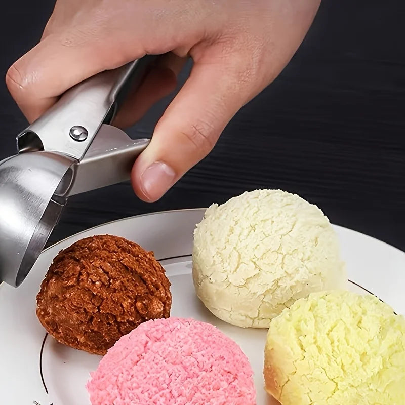 Scoopiva Eisportionierer Edelstahl | Robust & Spülmaschinenfest | Für kleine & große Kugeln | Glatter Griff