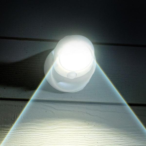 LUXWÄCHTER LED Sicherheitslampe | Mit Bewegungsmelder & Timer | Kabellos & Wetterfest | 450 Lumen