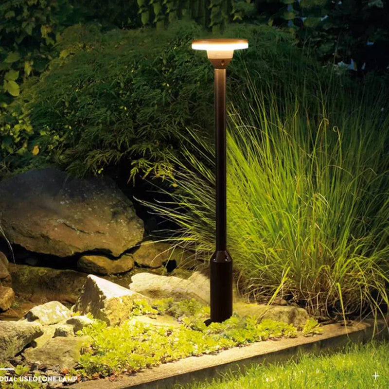 LumiPosta LED Pollerleuchte Außen Rund | 12W SMD | Wetterfest IP54 | Modernes Design für Einfahrt & Terrasse