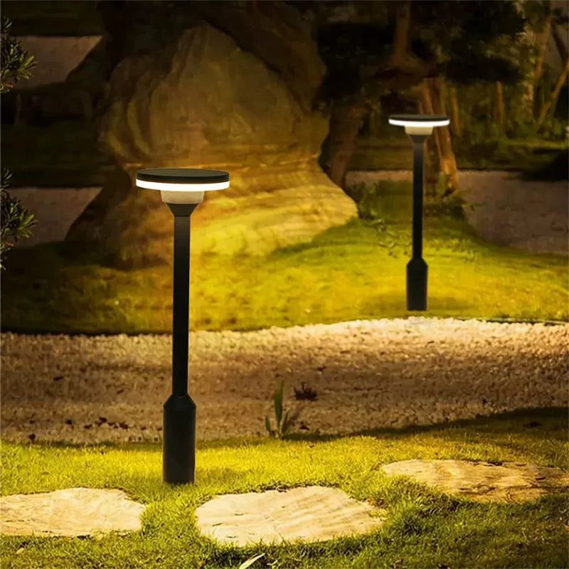 LumiPosta LED Pollerleuchte Außen Rund | 12W SMD | Wetterfest IP54 | Modernes Design für Einfahrt & Terrasse