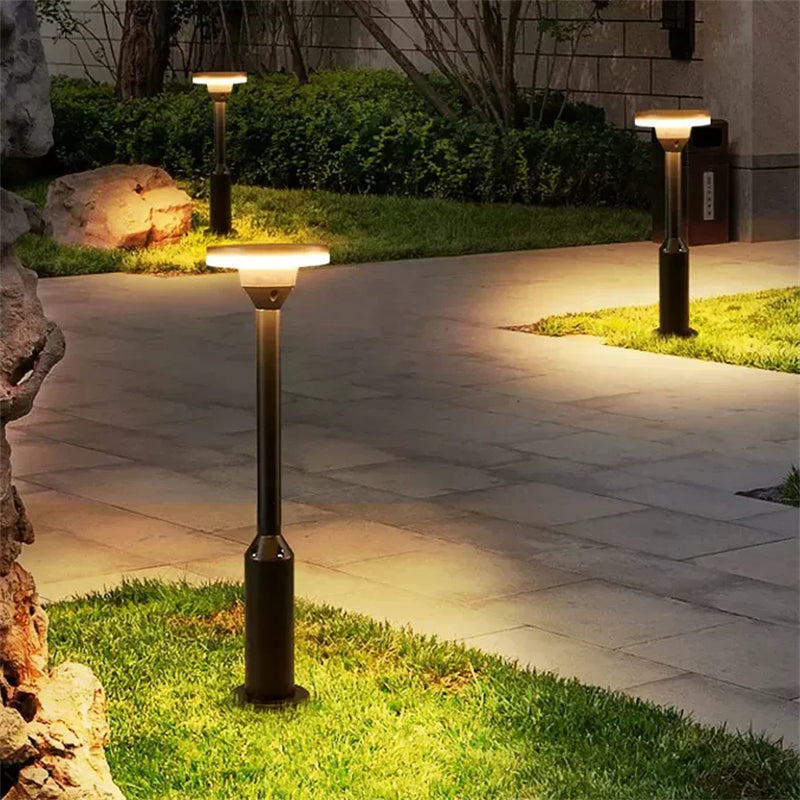 LumiPosta LED Pollerleuchte Außen Rund | 12W SMD | Wetterfest IP54 | Modernes Design für Einfahrt & Terrasse