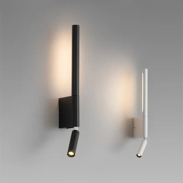 Noctavia LED Wandleuchte Schlafzimmer | Warmweiß 3000K | Modernes Design | 33,5×9×11 cm