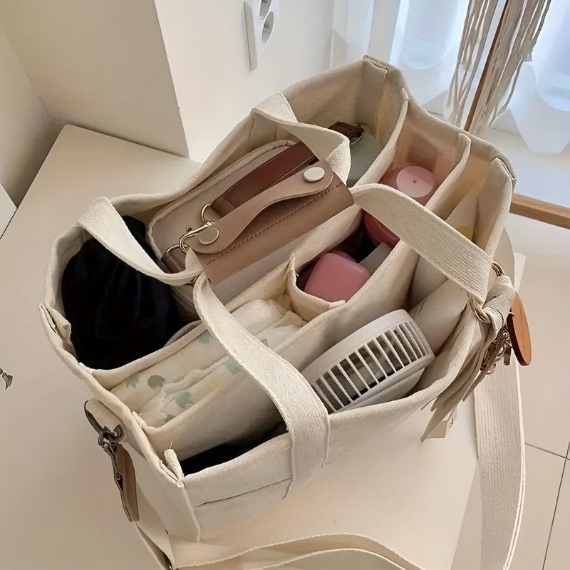 Tavolaé Canvas Tote Bag | Vielseitig & Robust | Leicht & Geräumig | In Beige oder Schwarz