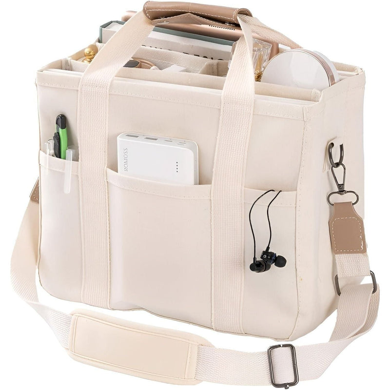 Tavolaé Canvas Tote Bag | Vielseitig & Robust | Leicht & Geräumig | In Beige oder Schwarz