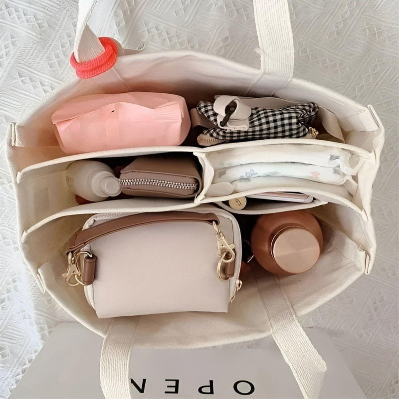 Tavolaé Canvas Tote Bag | Vielseitig & Robust | Leicht & Geräumig | In Beige oder Schwarz