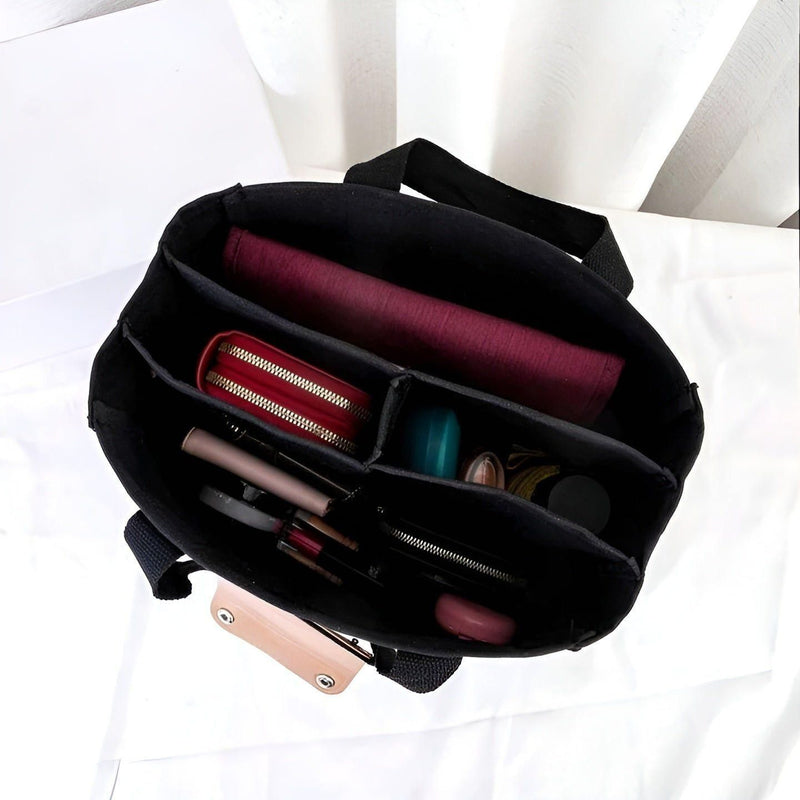 Tavolaé Canvas Tote Bag | Vielseitig & Robust | Leicht & Geräumig | In Beige oder Schwarz