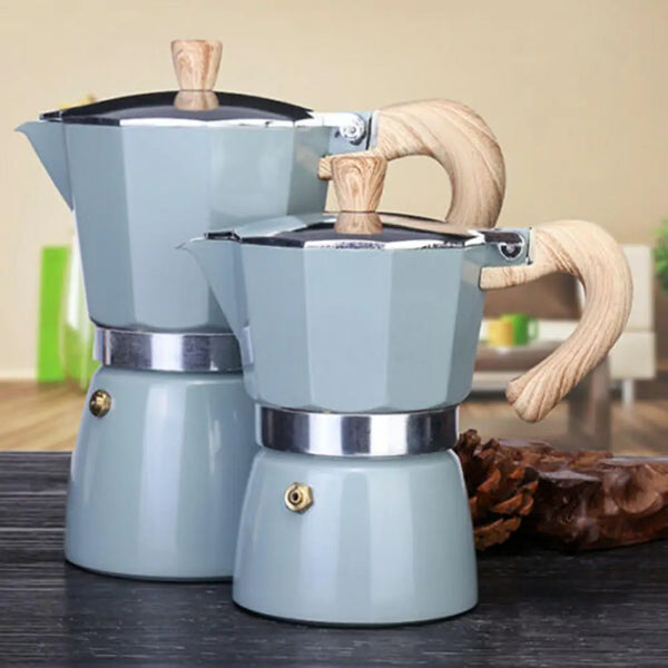Caffesso Perkomio Espressokocher | Klassischer Percolator | Für Zuhause & Unterwegs | 150 ml / 300 ml