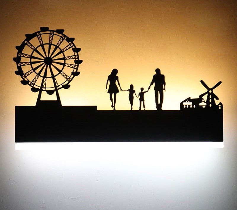 LED Wandleuchte | Dekoratives Wandlicht | 12W Warm- & Kaltlicht | Modernes Design | 38×22 cm