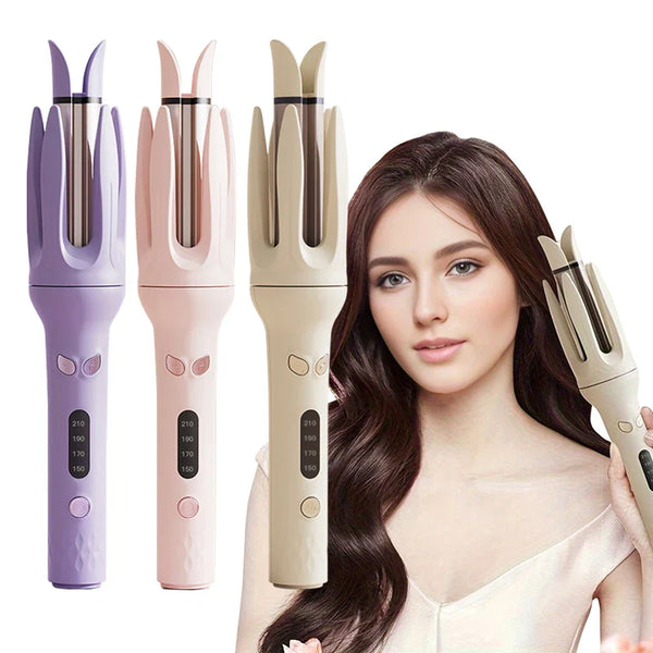 Lockenstab CurliQ Pro | Automatischer Keramik-Lockenstyler 28 mm | Antifrizz & Ionen-Technologie | 4 Temperaturstufen