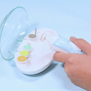 Nagelpflege-Set MiniTrim | Sicher für Babys & Erwachsene | 6 Aufsätze | Leise mit LED-Licht