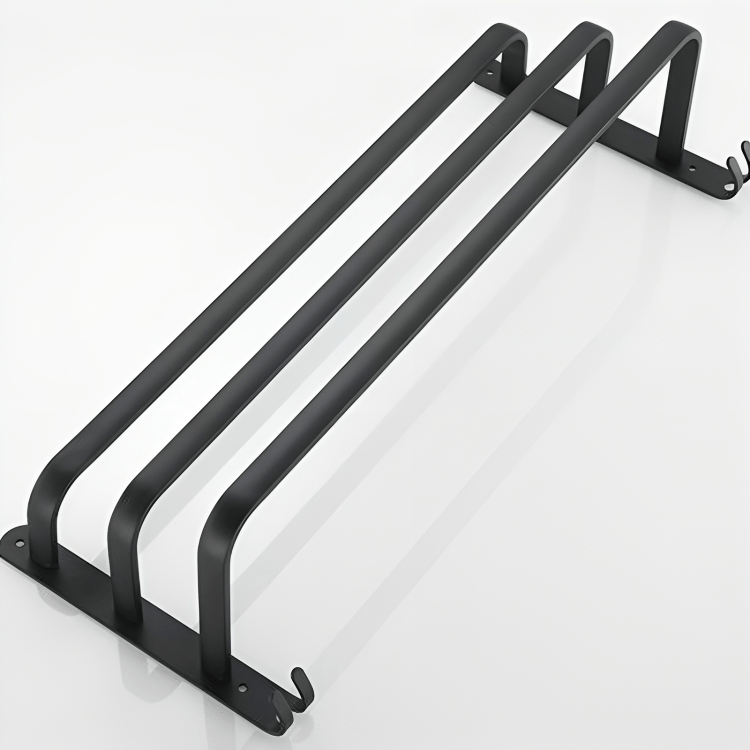 Wand-Handtuchhalter AeroLine FlexRack | Platzsparendes Design mit 3 Stangen | Aluminium | Modern & Robust