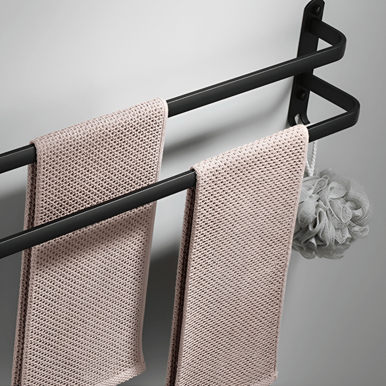 Wand-Handtuchhalter AeroLine FlexRack | Platzsparendes Design mit 3 Stangen | Aluminium | Modern & Robust