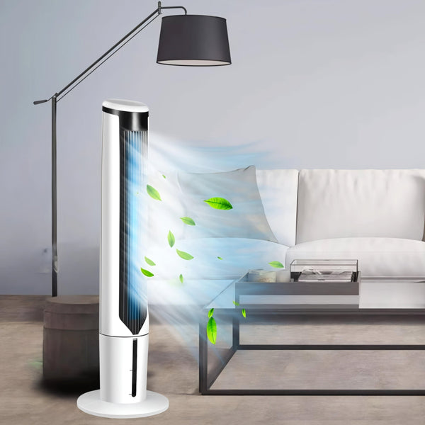 Coolvia Mobiles Klimagerät | Fensterlos & Energieeffizient | Ultra-Leise & Mit Timer | Für Räume & Schlafzimmer | Mit Rollen | 23.000 W