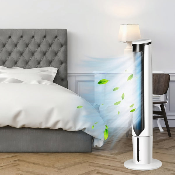 Coolvia Mobiles Klimagerät | Fensterlos & Energieeffizient | Ultra-Leise & Mit Timer | Für Räume & Schlafzimmer | Mit Rollen | 23.000 W