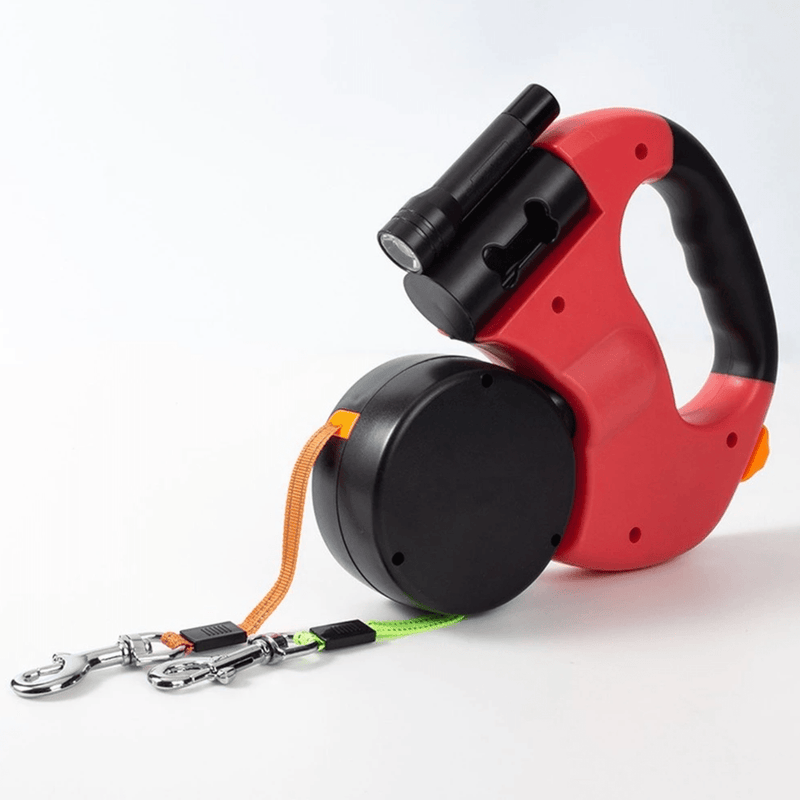 LumiPup - Doppelte Hundeleine mit Taschenlampe zum Umwickeln