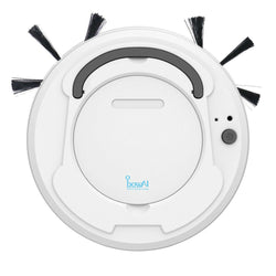 Saugroboter Dustelio SlimBot | Extra Flach (6,5 cm) | Starke Saugleistung & Leise im Betrieb | Automatische Reinigung | Inkl. Ladekabel & Bürsten