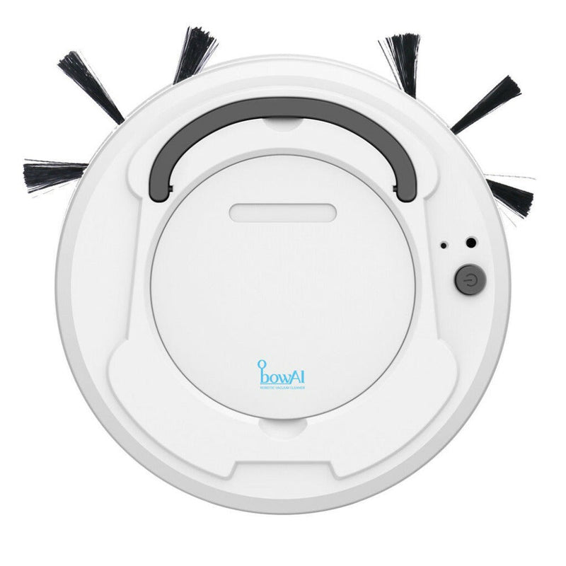 Saugroboter Dustelio SlimBot | Extra Flach (6,5 cm) | Starke Saugleistung & Leise im Betrieb | Automatische Reinigung | Inkl. Ladekabel & Bürsten