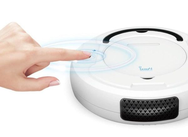 Saugroboter Dustelio SlimBot | Extra Flach (6,5 cm) | Starke Saugleistung & Leise im Betrieb | Automatische Reinigung | Inkl. Ladekabel & Bürsten