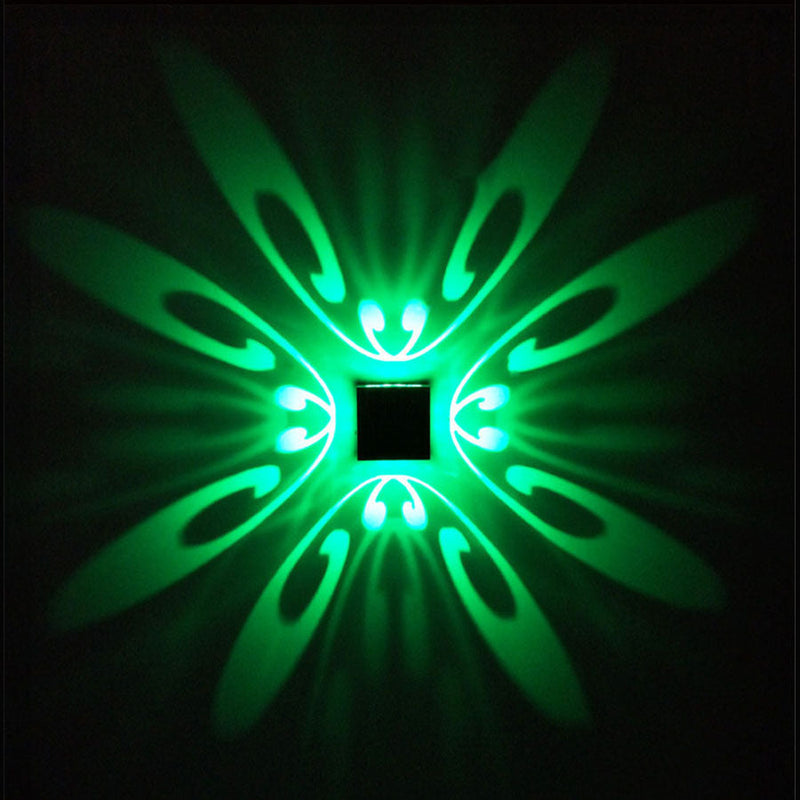 LumoWall LED Wandleuchte | RGB & Warmweiß | Dimmbar | Silber | 8x8x8 cm
