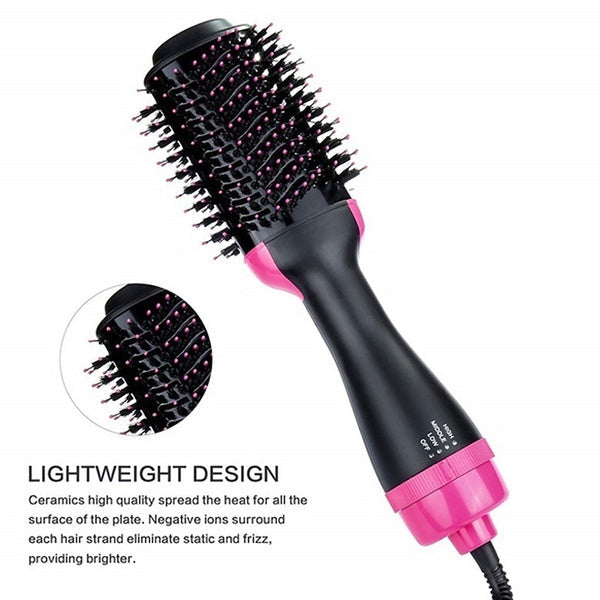 Hairveria Heißluftbürste 3-in-1 | Föhnen, Glätten & Stylen | Anti-Frizz & Volumen | 1000W Ionen-Technologie