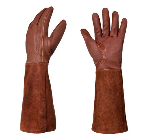 Gartenhandschuhe FLORAHAND | Dornenfest & Atmungsaktiv | Lange Rosenhandschuhe für Damen | 1 Paar