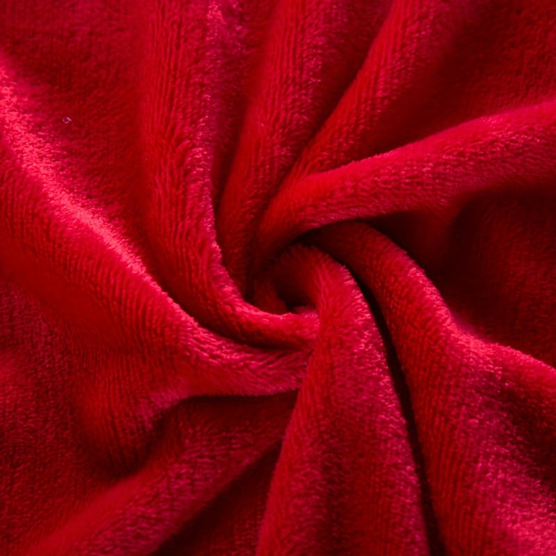Flausch Fleece-Decke | Extra Dick & Kuschelweich | Rot | 150×200 cm