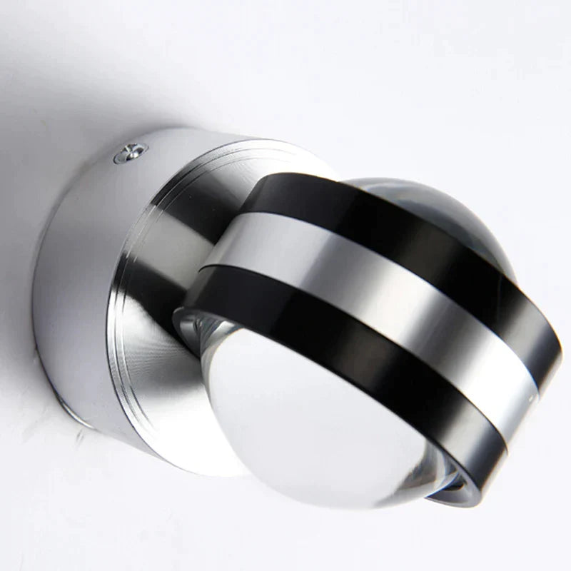 LumiMystic LED Kristall-Wandleuchte | Elegantes Design mit Schwarznussholz | 6W | Wandmontage