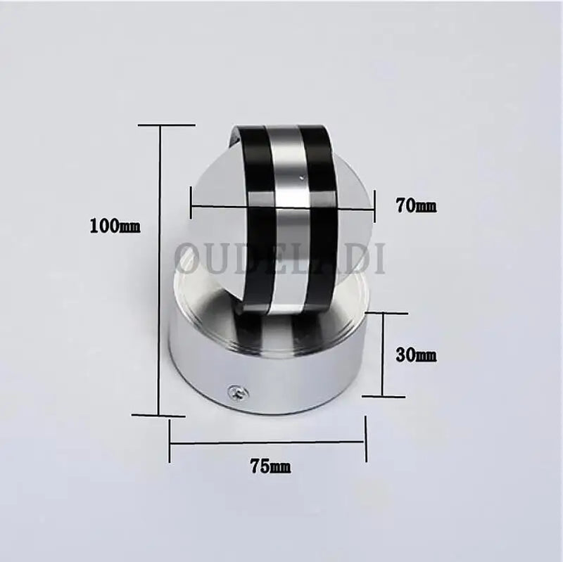 LumiMystic LED Kristall-Wandleuchte | Elegantes Design mit Schwarznussholz | 6W | Wandmontage