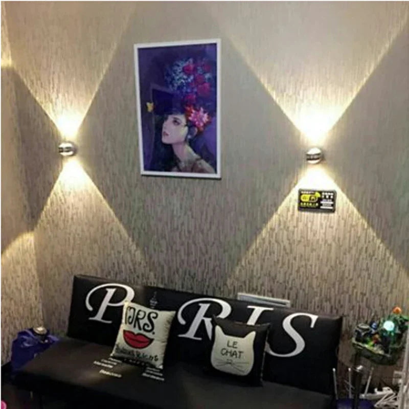 LumiMystic LED Kristall-Wandleuchte | Elegantes Design mit Schwarznussholz | 6W | Wandmontage