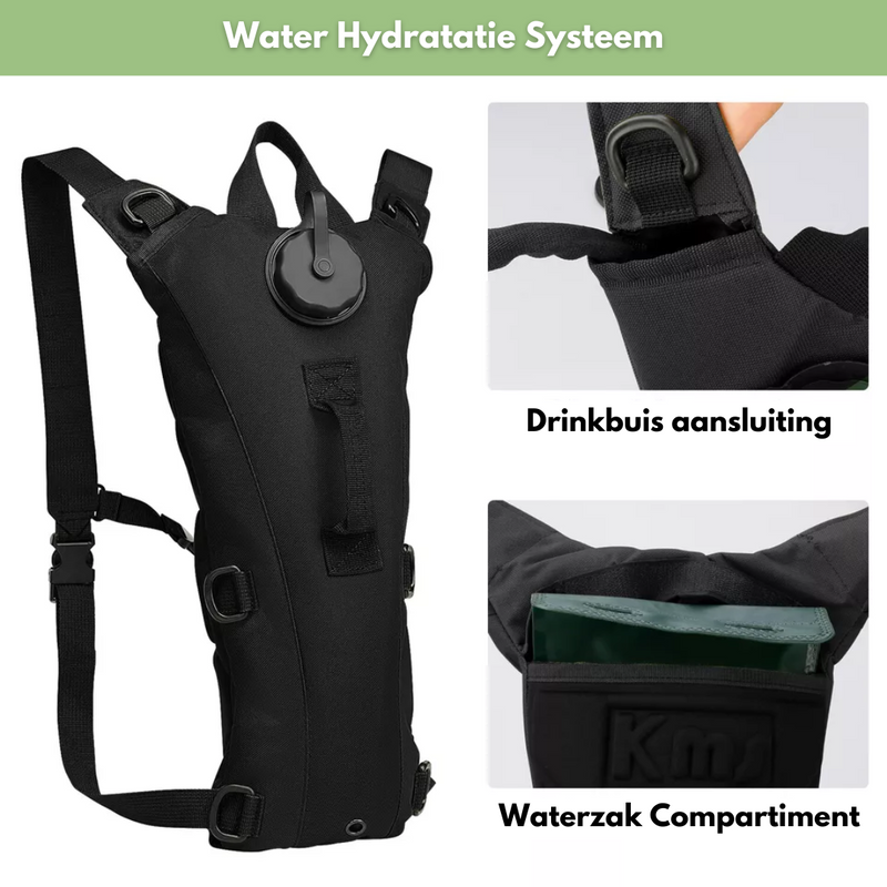AquaTrek Wasserrucksack 3L Trinksystem | Leicht & Wasserdicht | Verstellbar & Atmungsaktiv | Für Wandern & Outdoor