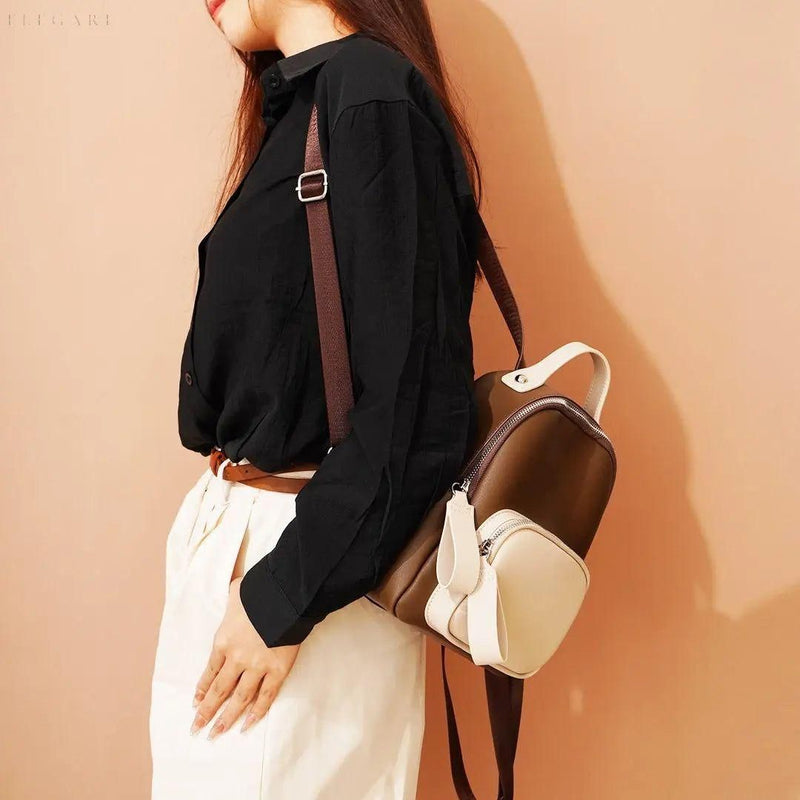 Nuvanié Luxus Damen Rucksack | Handgefertigt aus Veganleder | Vielseitig & Stilvoll | In 4 Farben