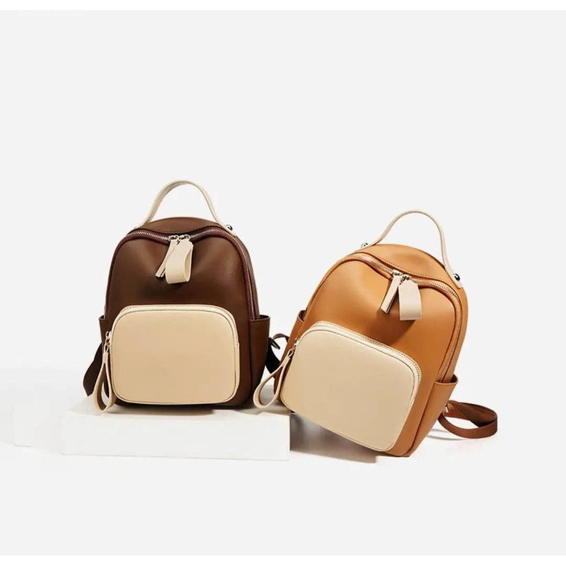 Nuvanié Luxus Damen Rucksack | Handgefertigt aus Veganleder | Vielseitig & Stilvoll | In 4 Farben