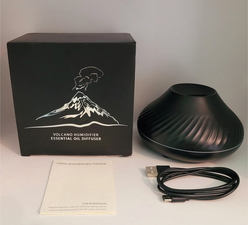 LumiFlare Aromadiffusor | Flammeneffekt & Beruhigender Nebel | 130 ml | Für Entspannung & Wohlfühlatmosphäre