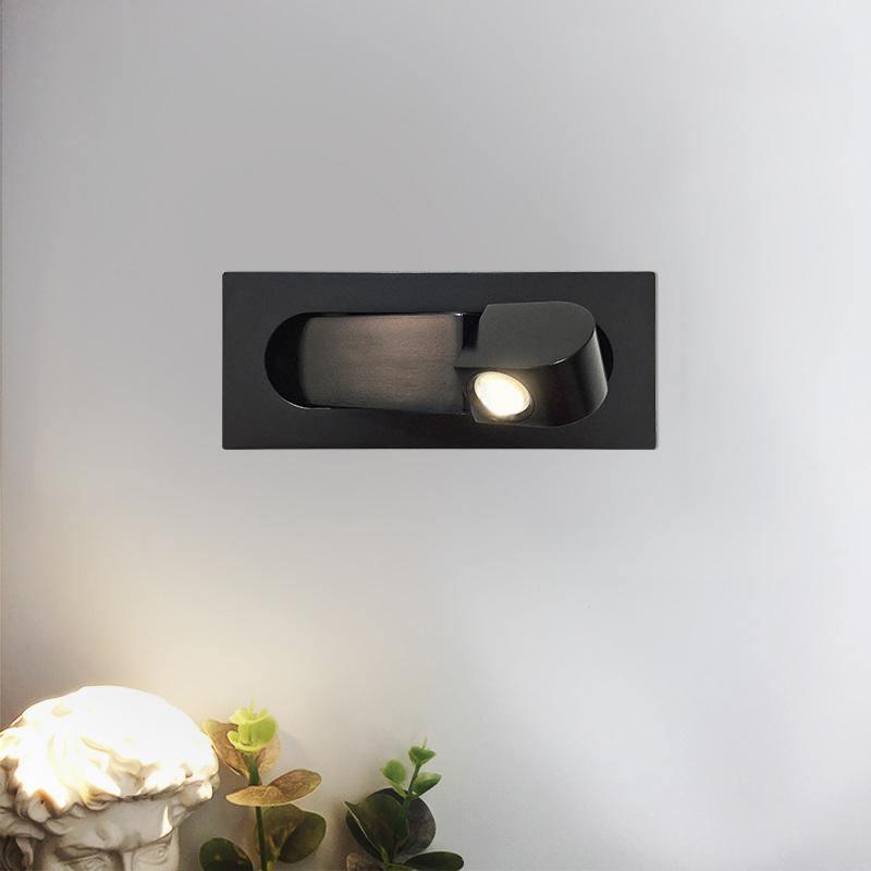 LED Bettleselampe LUMEVIA | 3 Lichtfarben | Aluminiumlegierung | Ø19 cm x H8 cm | Mit Druckschalter