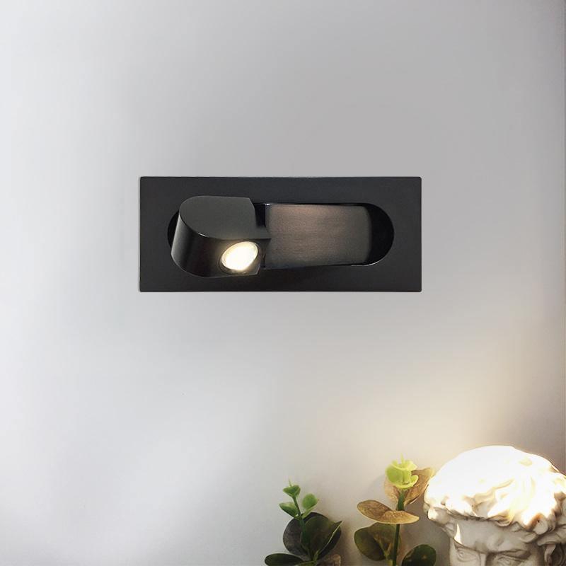 LED Bettleselampe LUMEVIA | 3 Lichtfarben | Aluminiumlegierung | Ø19 cm x H8 cm | Mit Druckschalter