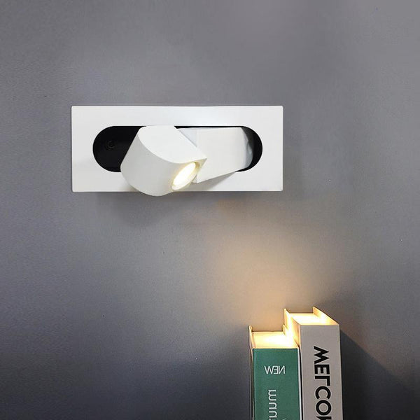 LED Bettleselampe LUMEVIA | 3 Lichtfarben | Aluminiumlegierung | Ø19 cm x H8 cm | Mit Druckschalter