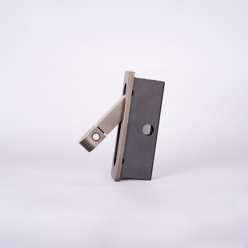 LED Bettleselampe LUMEVIA | 3 Lichtfarben | Aluminiumlegierung | Ø19 cm x H8 cm | Mit Druckschalter