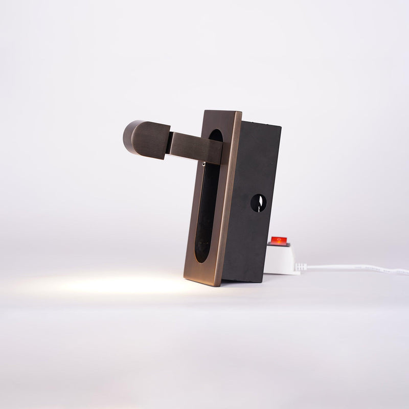 LED Bettleselampe LUMEVIA | 3 Lichtfarben | Aluminiumlegierung | Ø19 cm x H8 cm | Mit Druckschalter