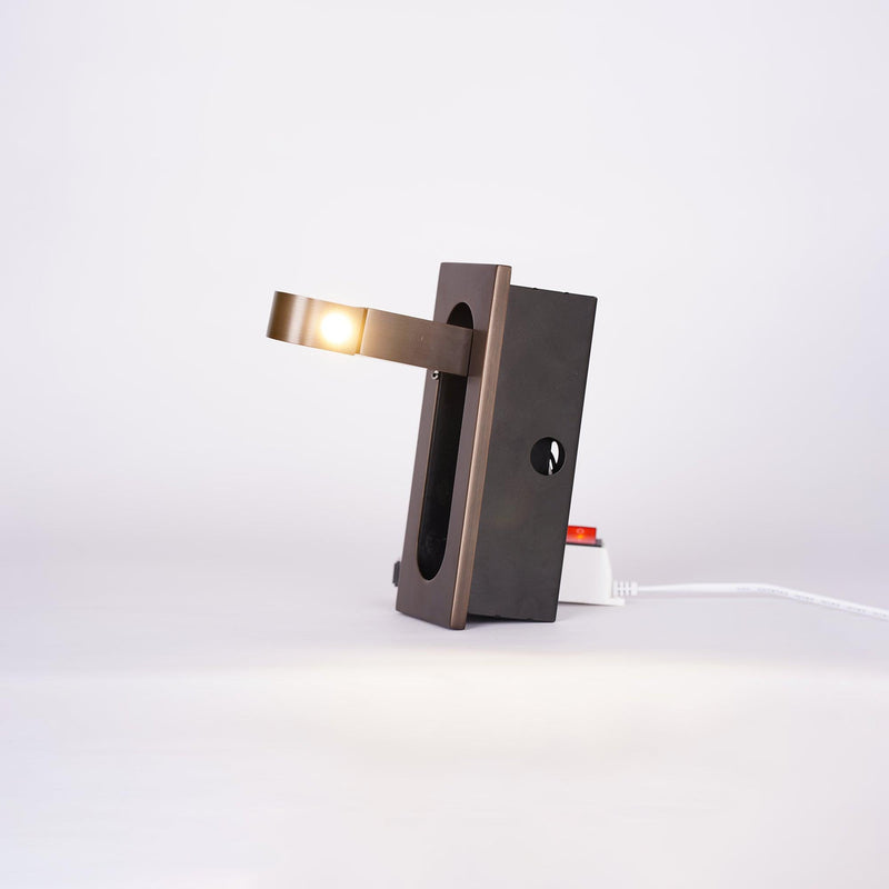 LED Bettleselampe LUMEVIA | 3 Lichtfarben | Aluminiumlegierung | Ø19 cm x H8 cm | Mit Druckschalter